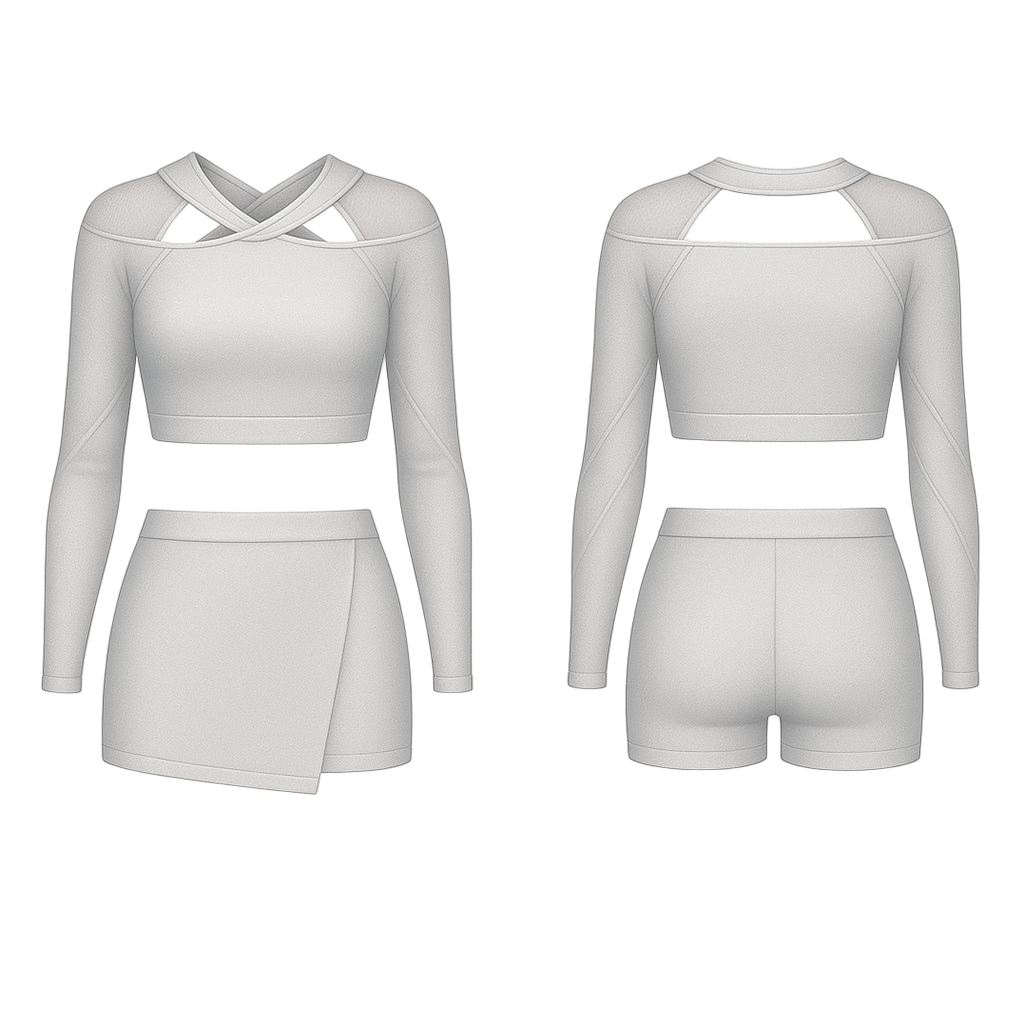 Set de tenue de cheerleading « Amélie »