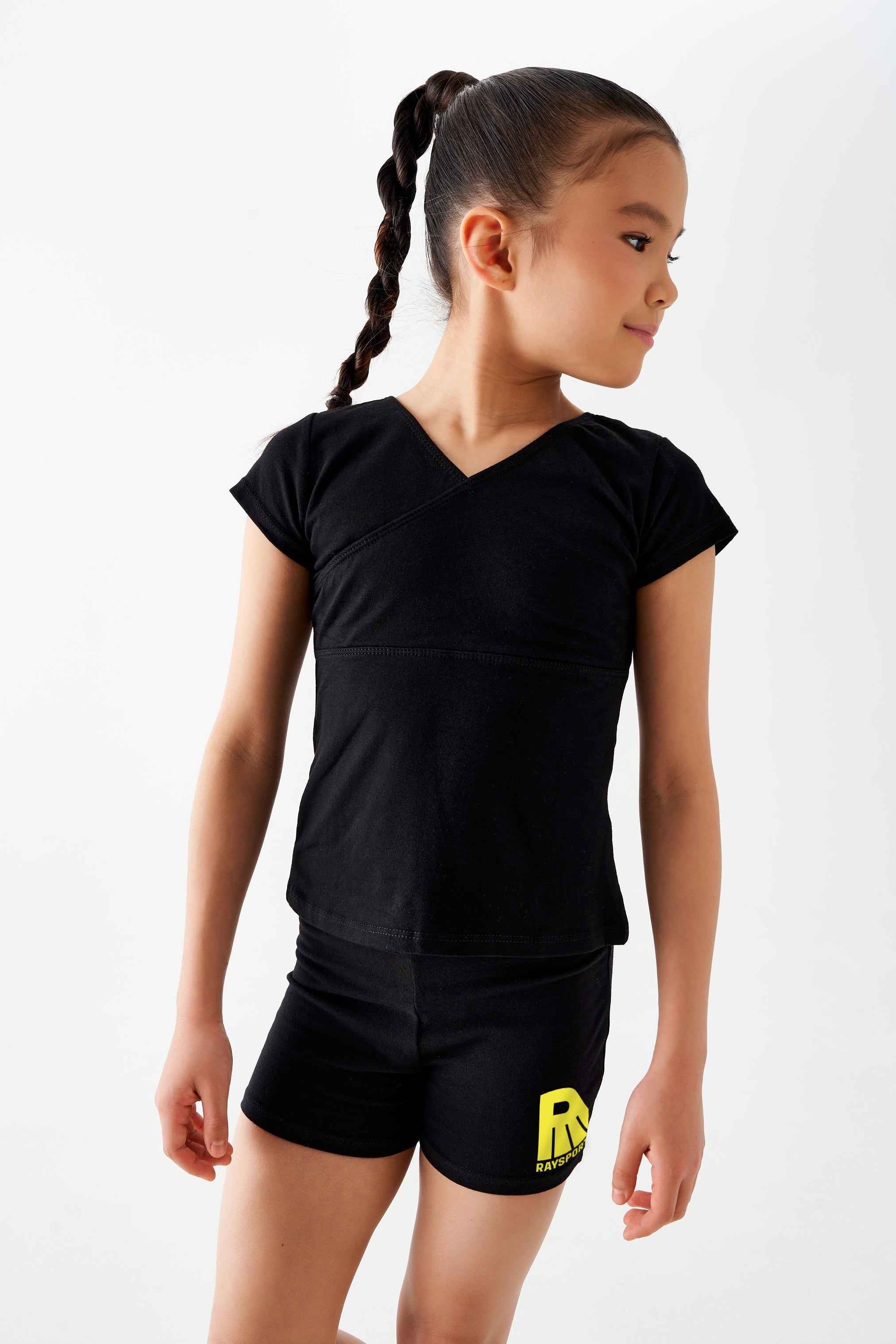 Short de sport " Anita " pour enfants (noir)