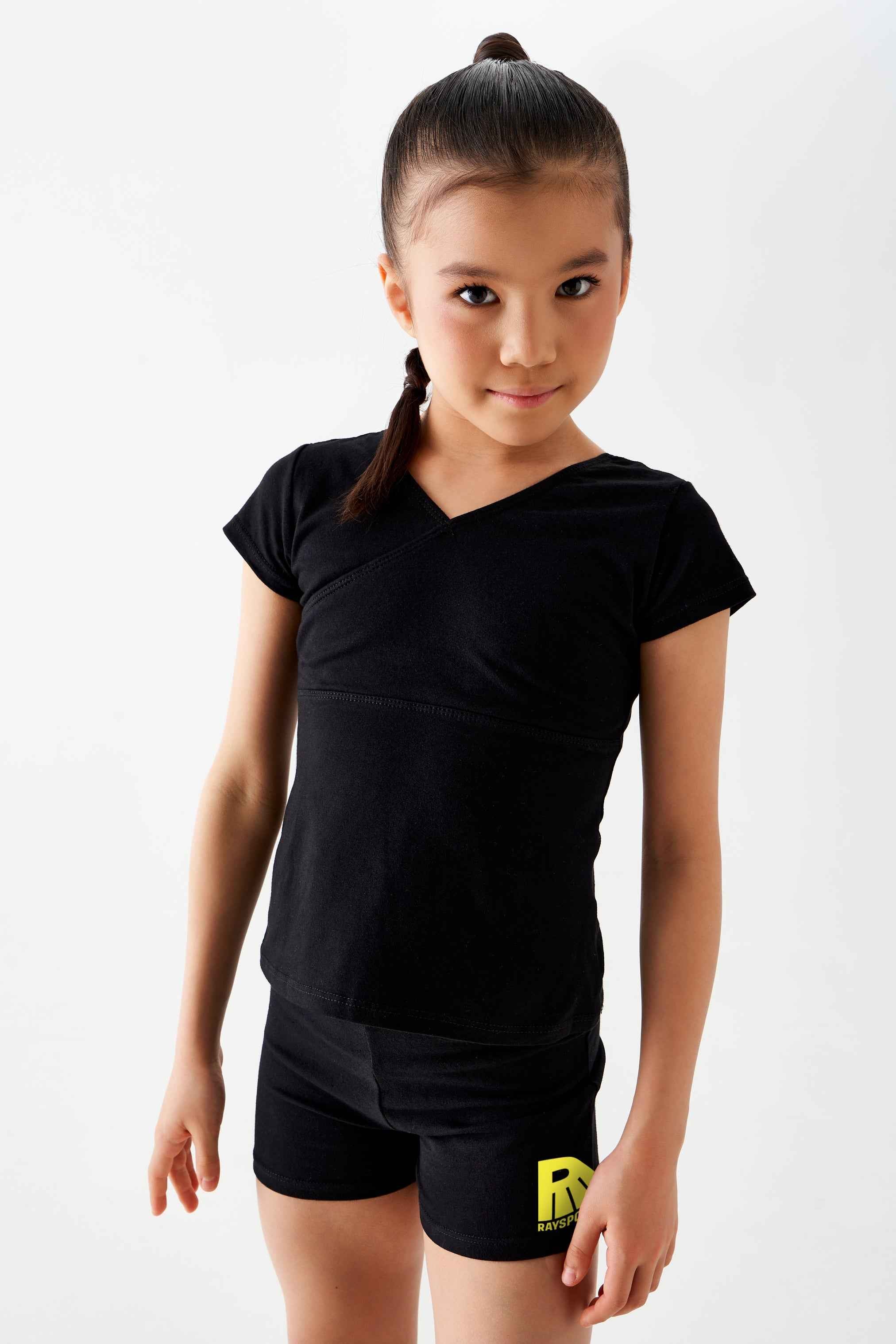 Short de sport " Anita " pour enfants (noir)