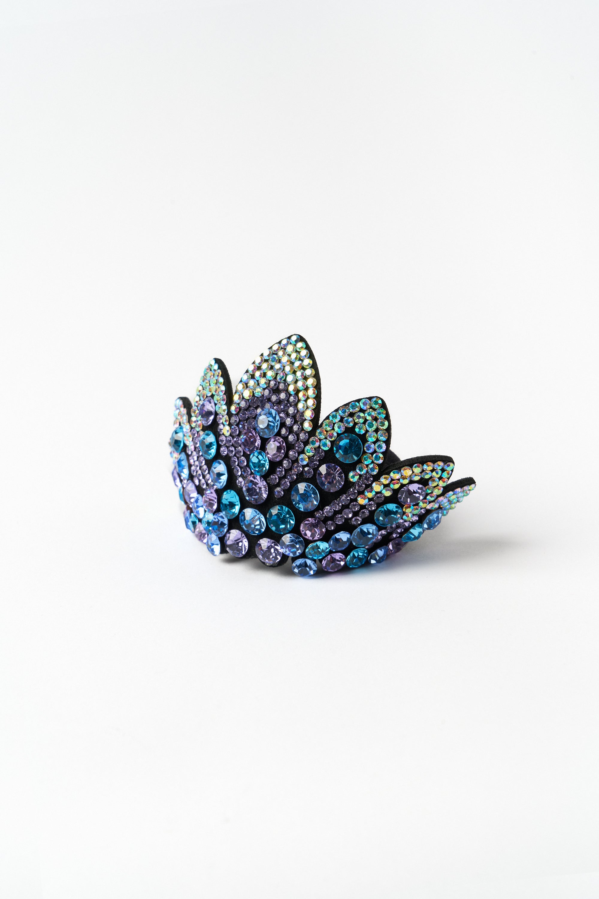 Élastique à cheveux avec strass "Brillance de Fleur" (8 Coloris)