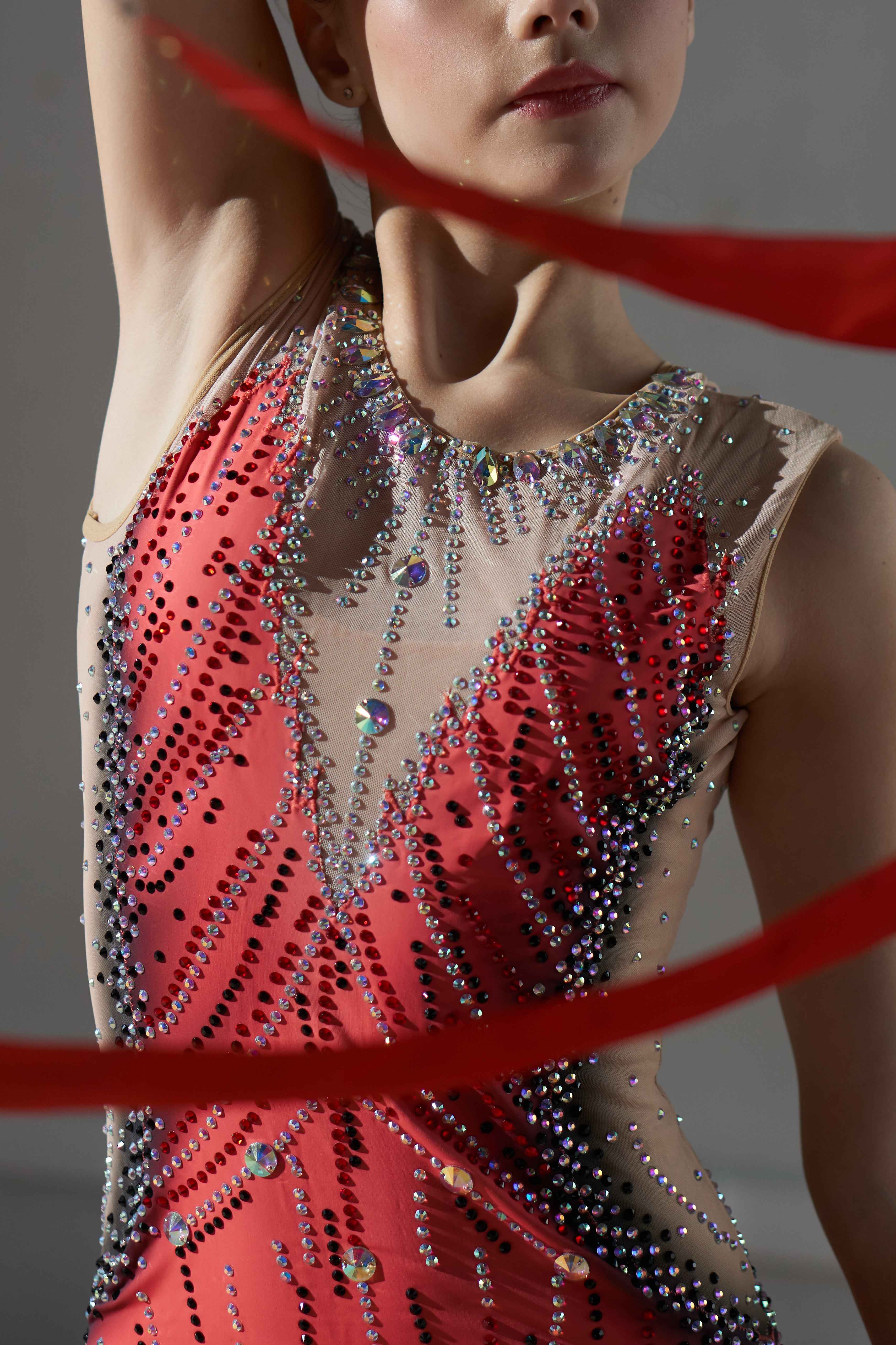 Justaucorps de gymnastique rythmique (sur mesure)