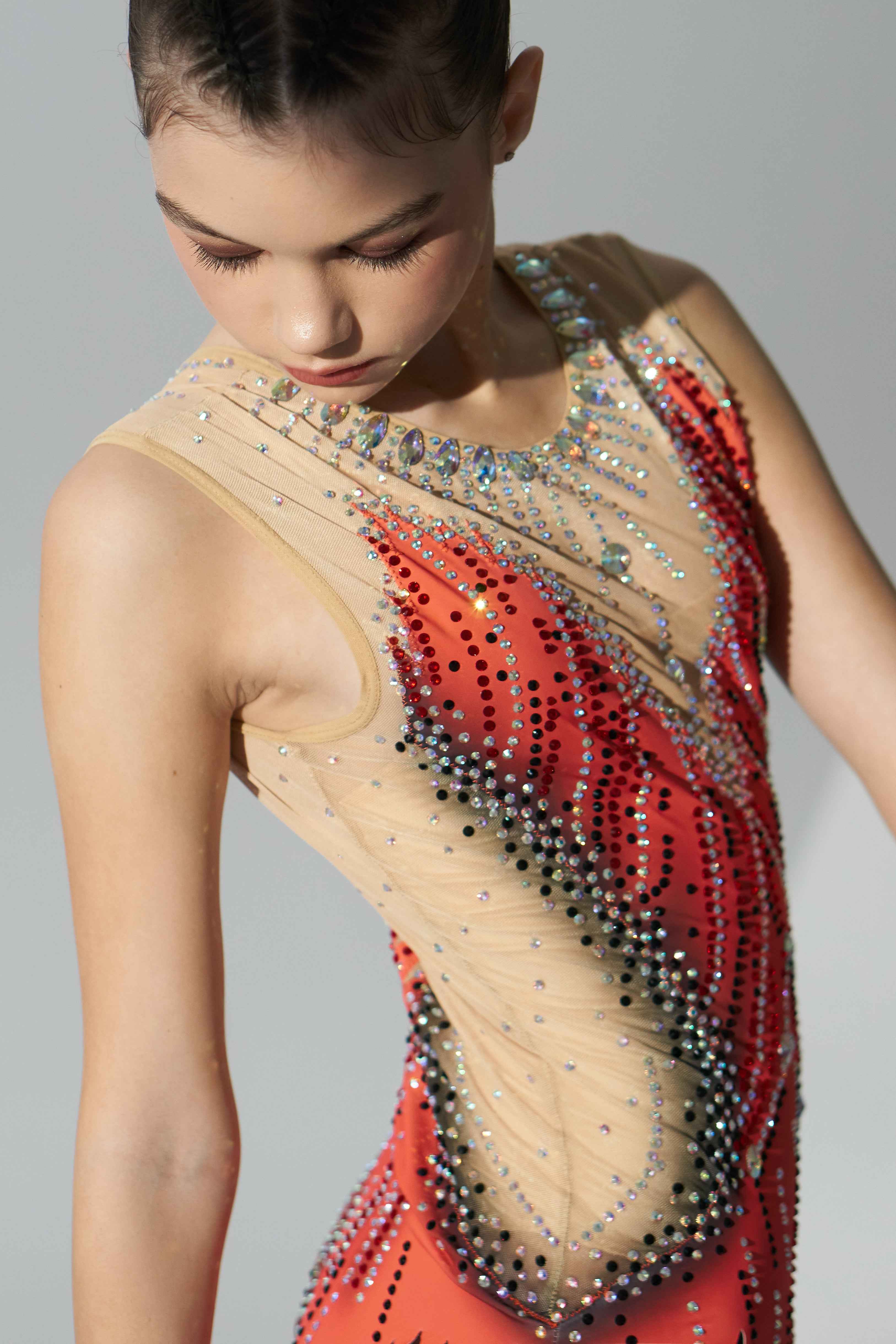 Justaucorps de gymnastique rythmique (sur mesure)