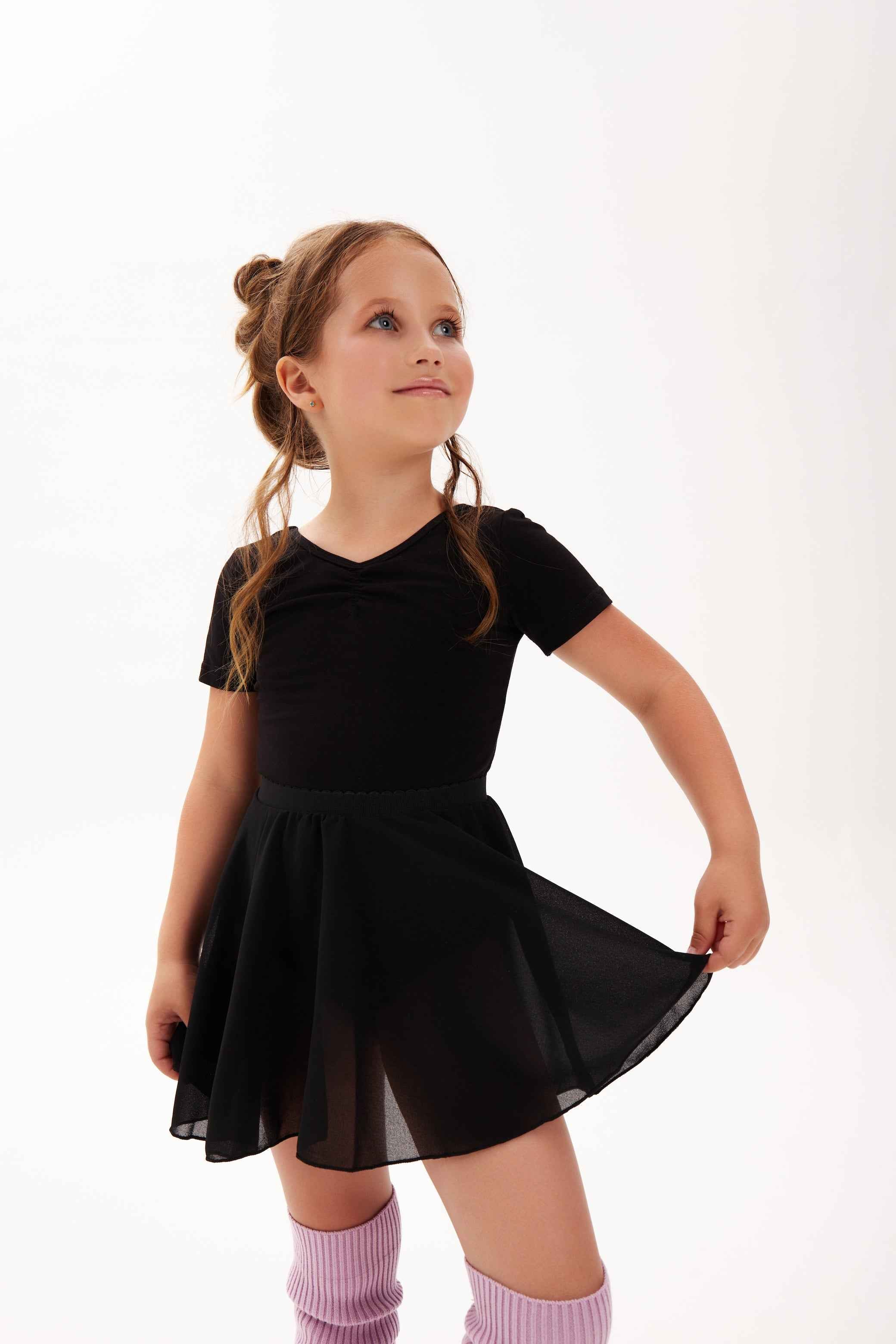 Justaucorps avec jupette en mousseline " Yvonne " (4 coloris)