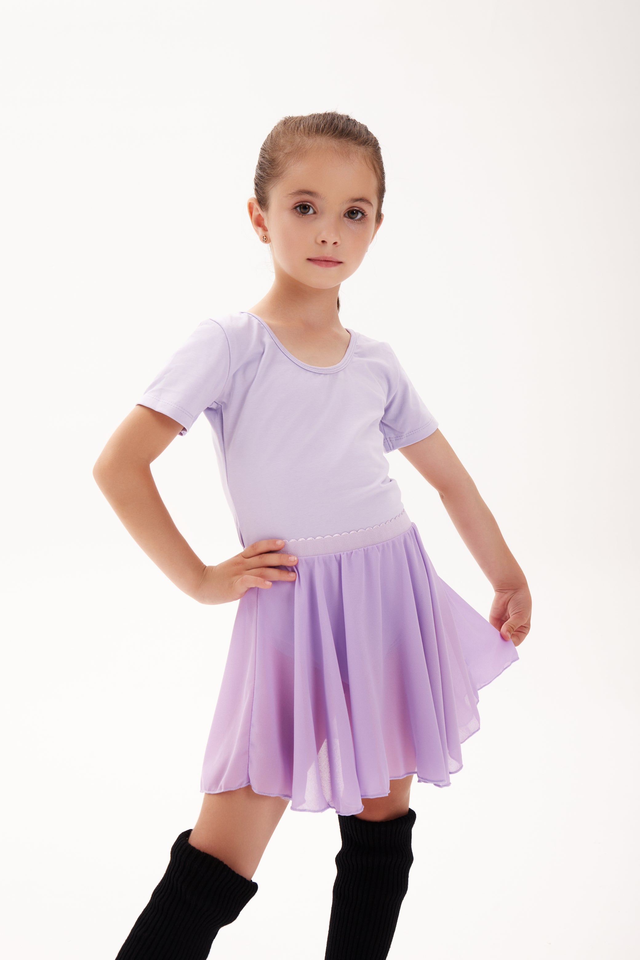 Justaucorps avec jupette en mousseline " Yvonne " (4 coloris)