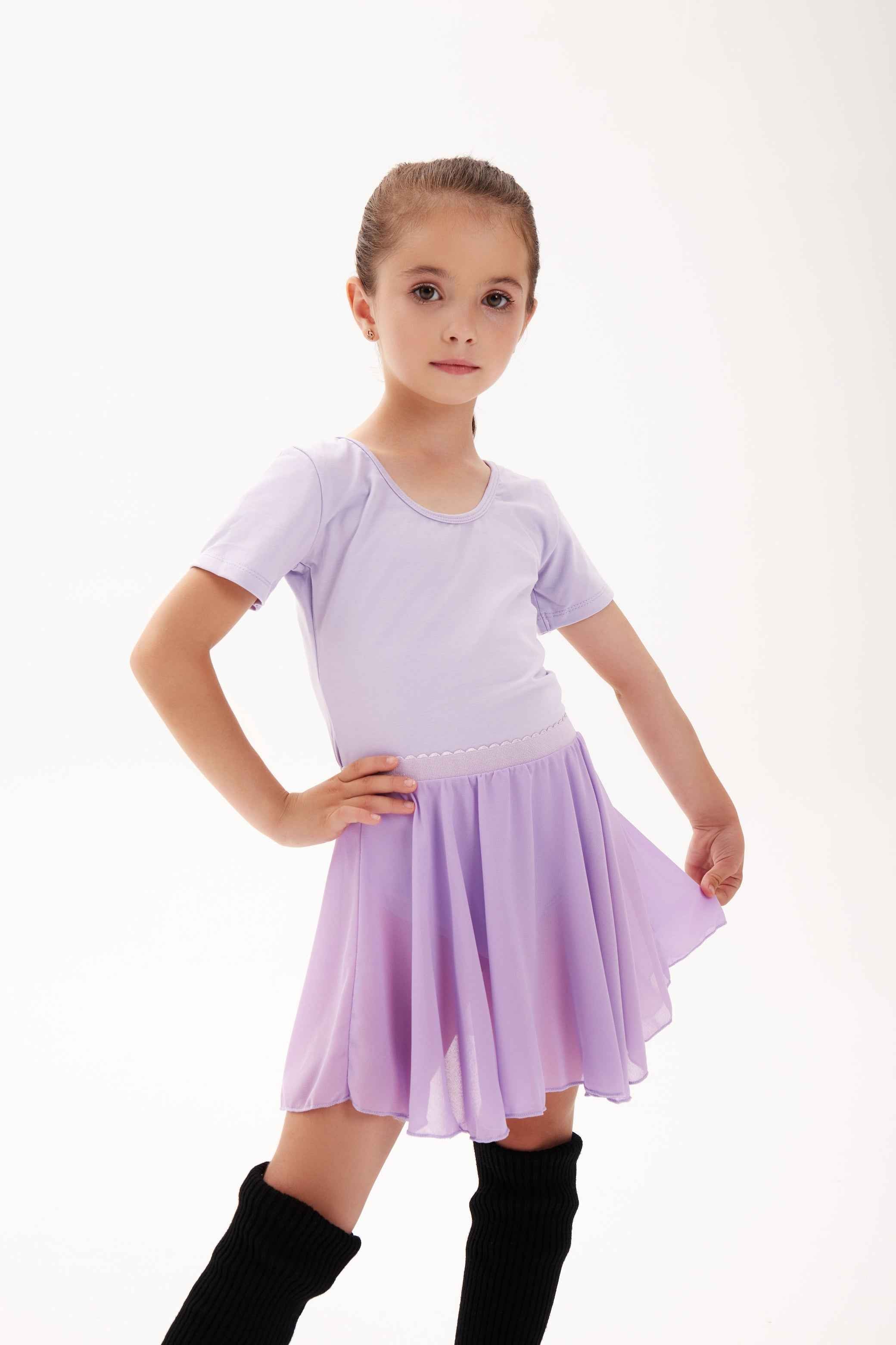 Justaucorps avec jupette en mousseline " Yvonne " (4 coloris)