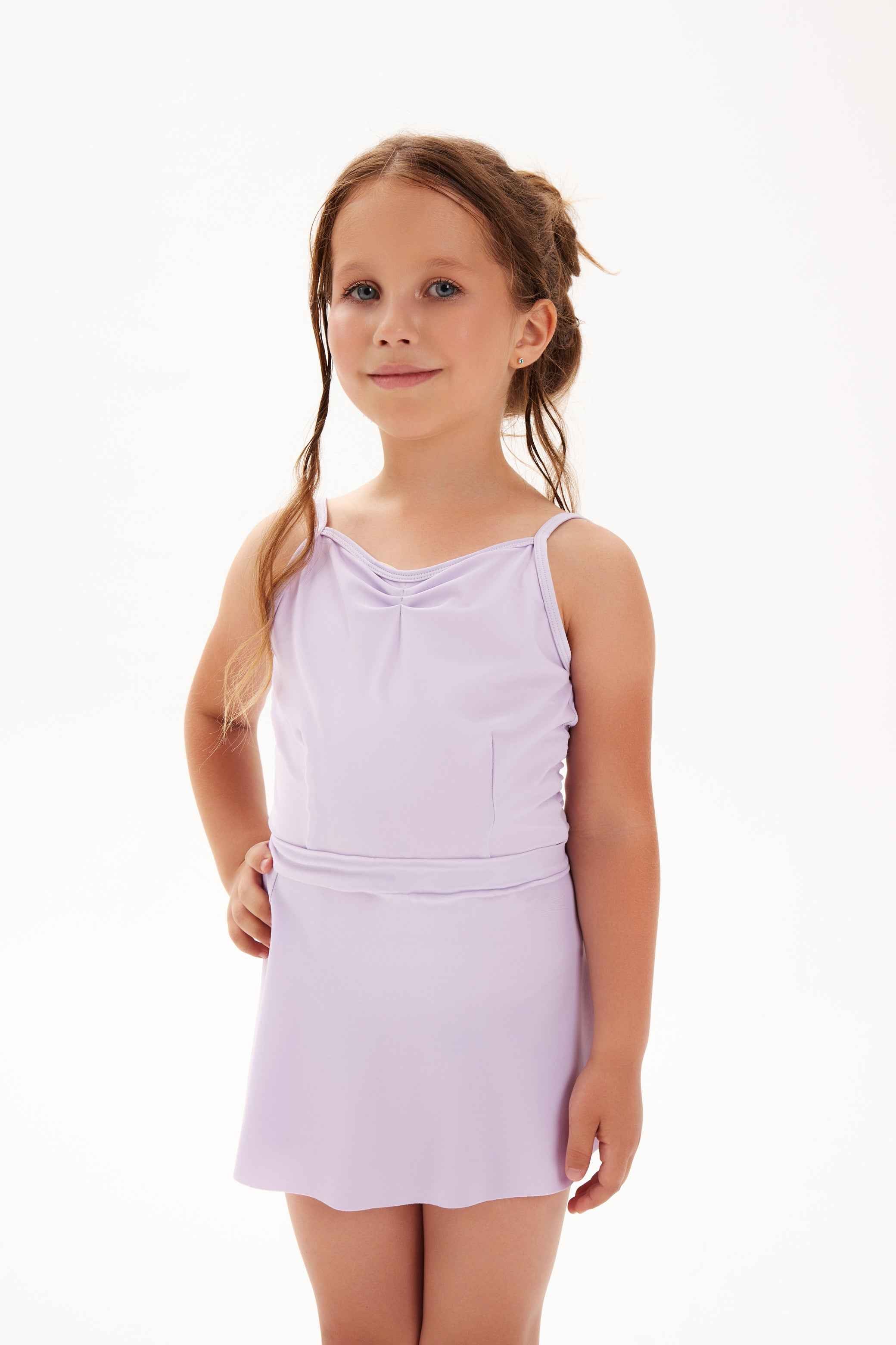 Tenue de danse classique " Estée " : justaucorps + jupette (3 coloris)