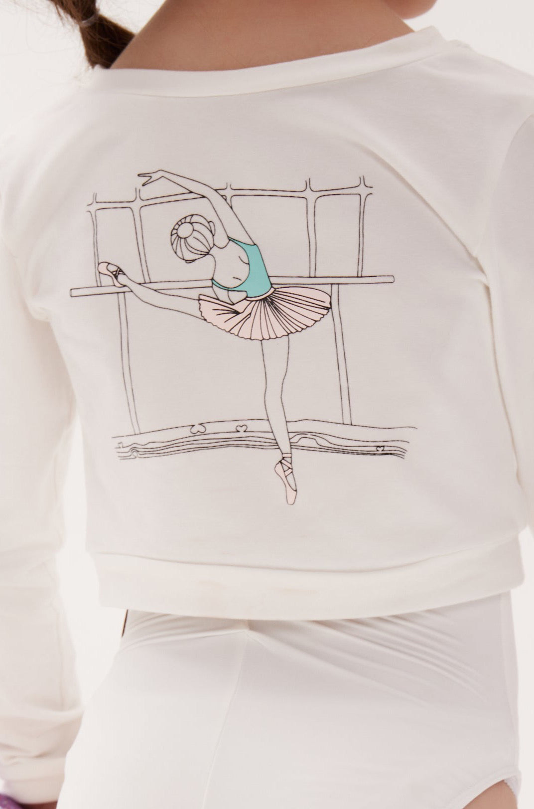 Tenue de danse classique " Grace " : justaucorps + cache-cœur à enfiler (2 coloris)