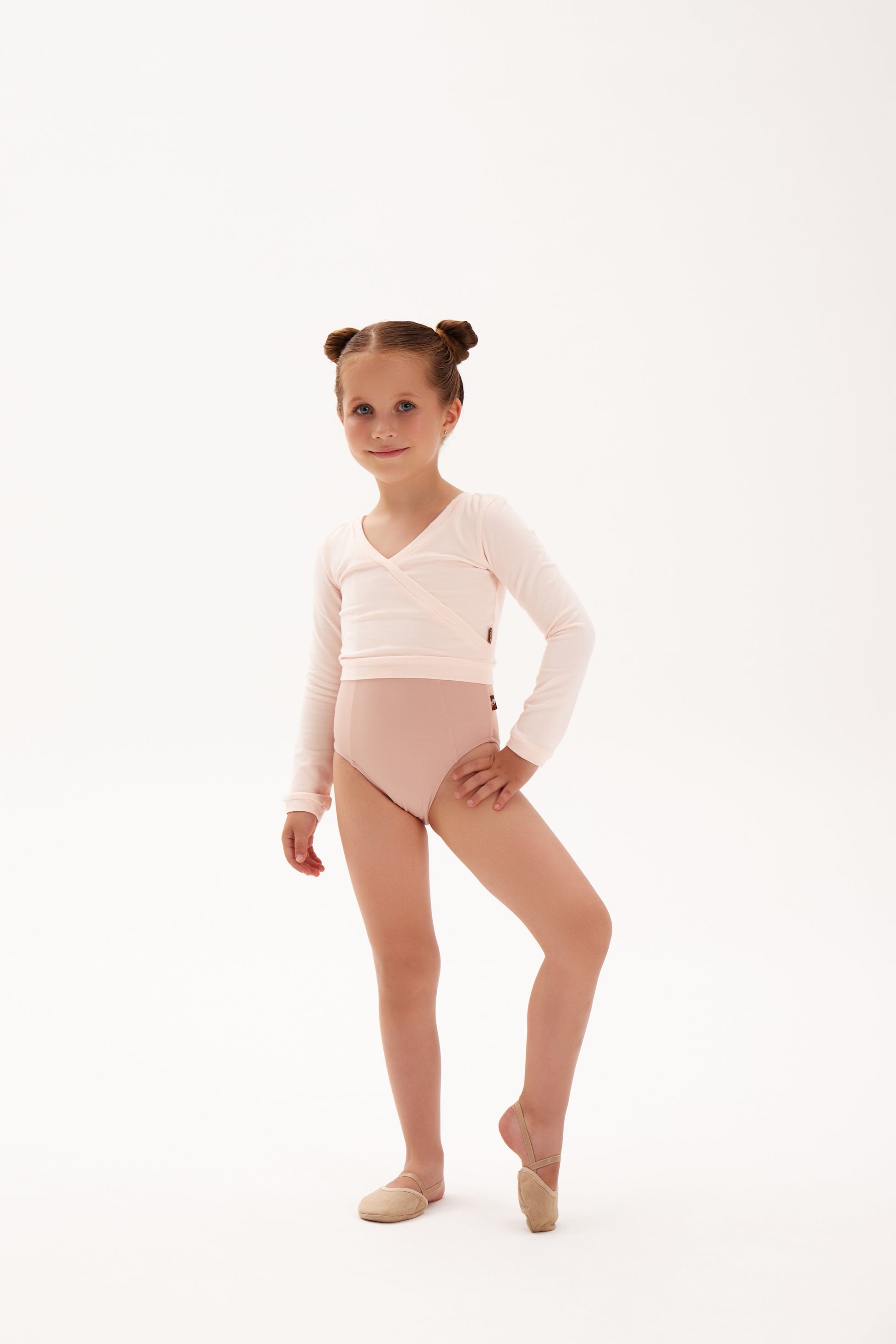 Tenue de danse classique " Grace " : justaucorps + cache-cœur à enfiler (2 coloris)