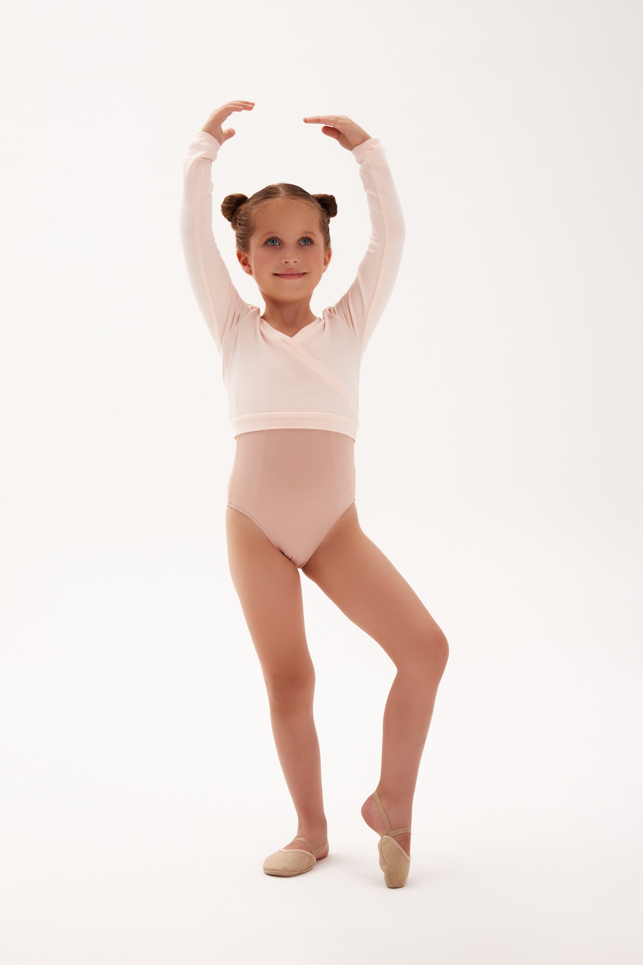 Tenue de danse classique " Grace " : justaucorps + cache-cœur à enfiler (2 coloris)
