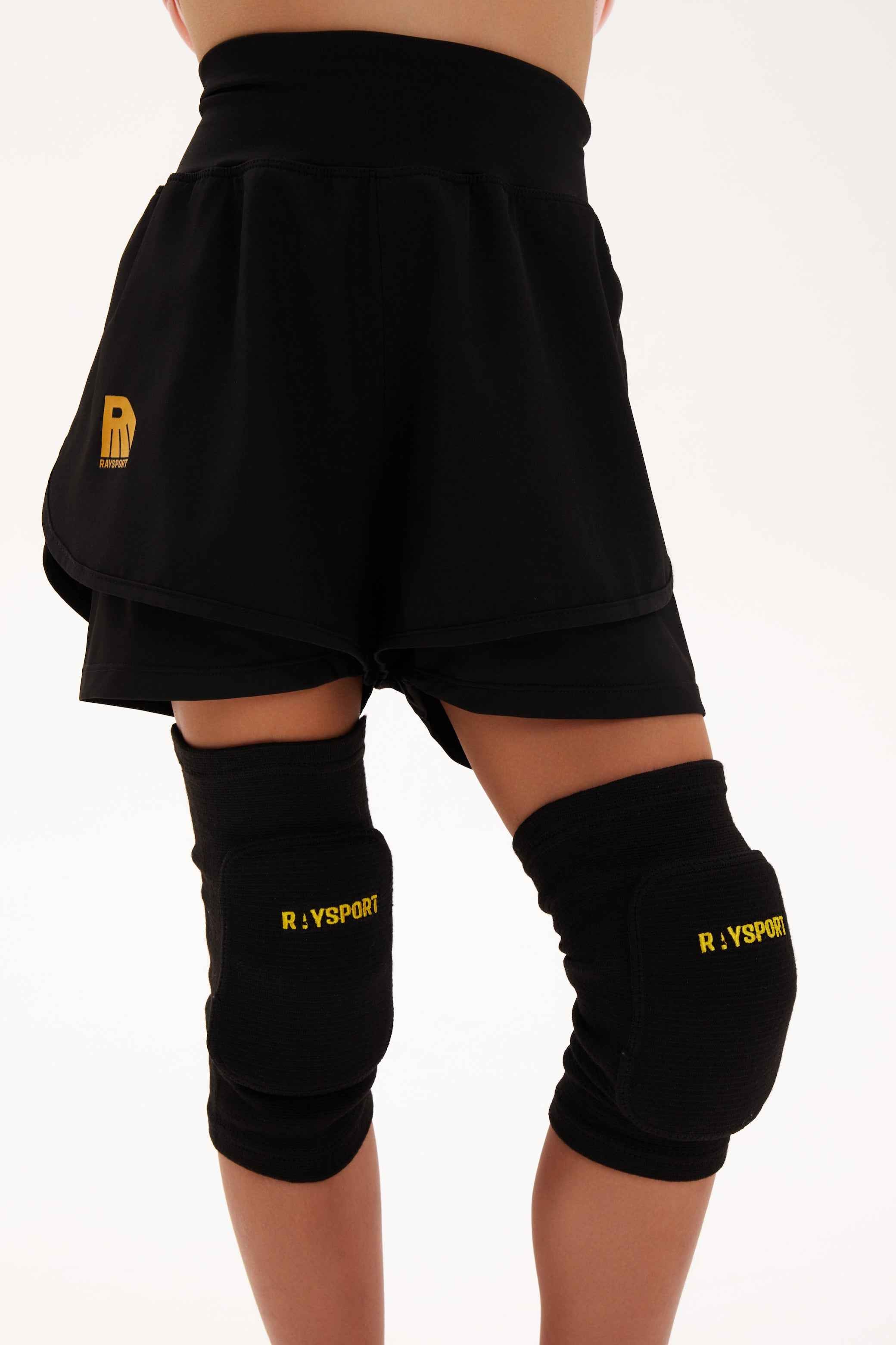 Short de sport 2 en 1 " Raysport " (noir)