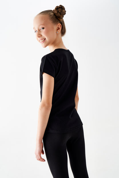T-shirt basique " Laure " (noir)