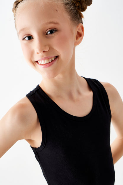 "Jeune Étoile" racerback tank top (black)