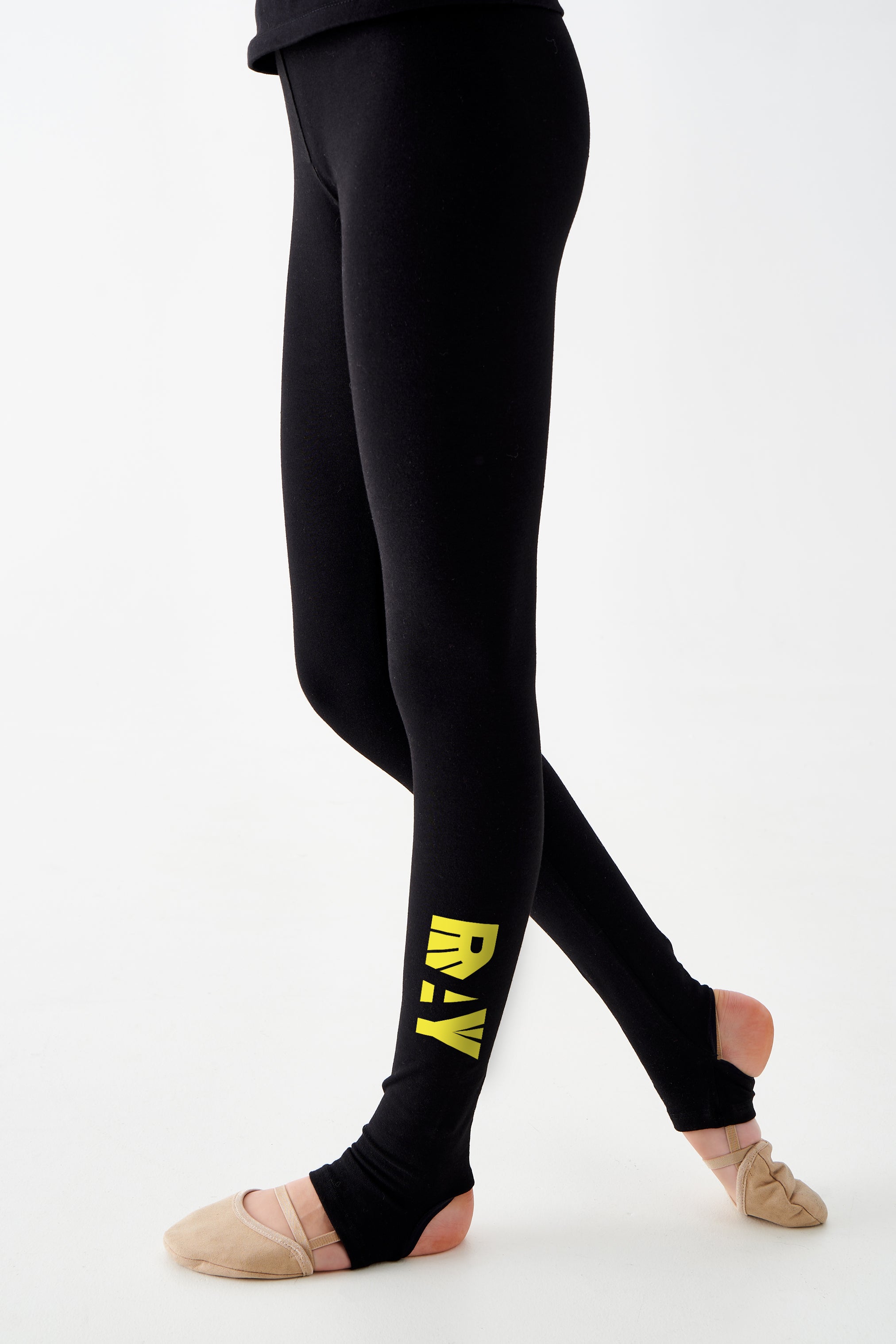 Leggings de gymnastique " Claire " avec étriers (noir)