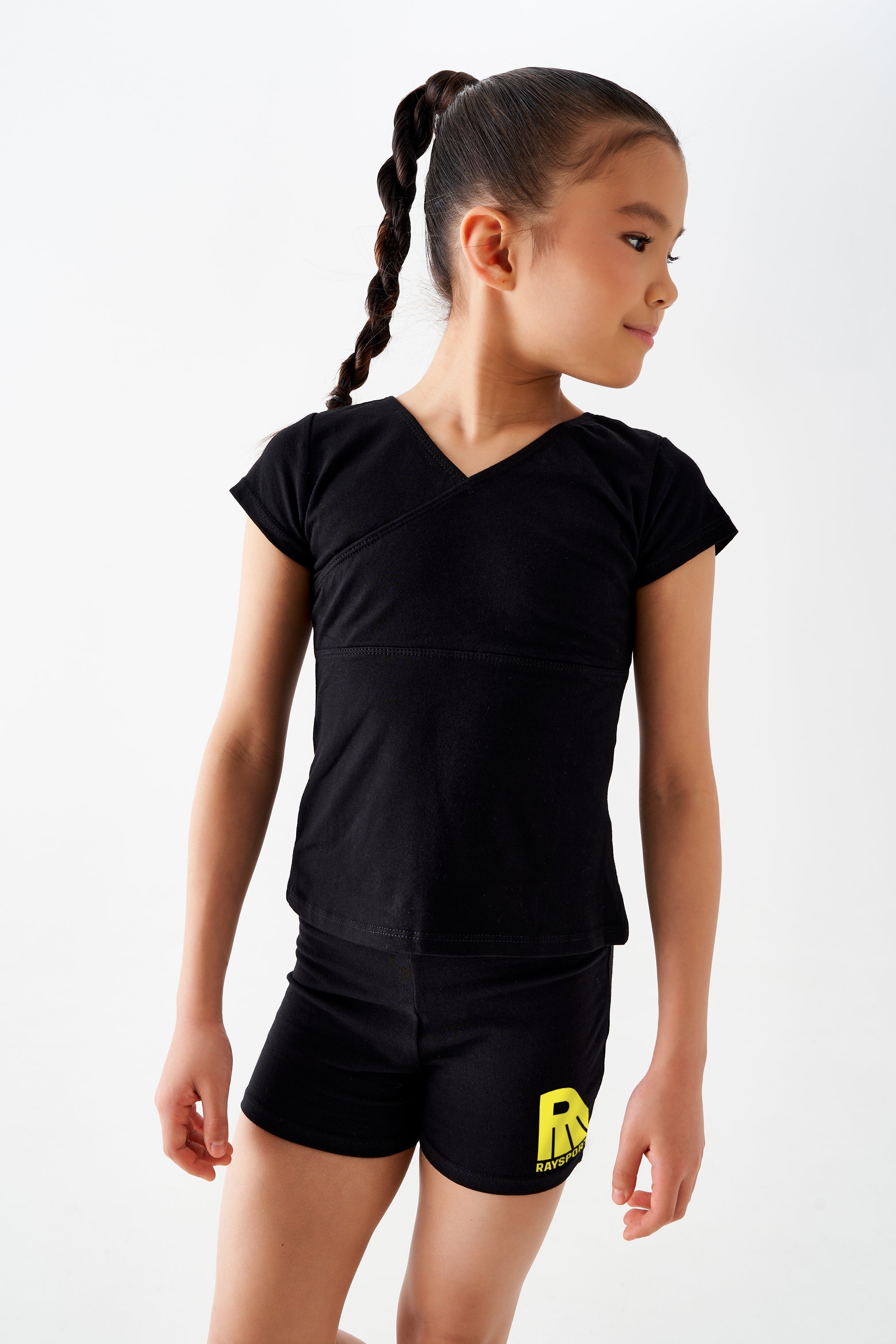 Short de sport " Anita " pour enfants (noir)